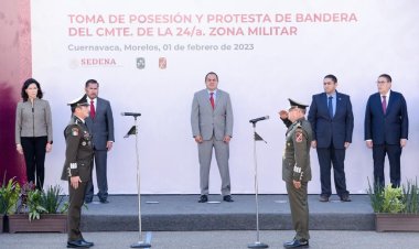 Dio la bienvenida al gobernador al nuevo responsable de 24 zona militar