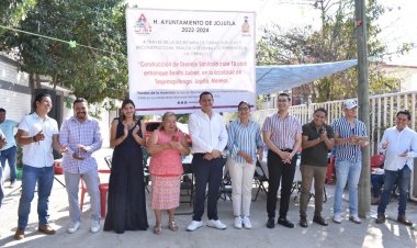 Se inauguró obra de drenaje sanitario en Tequesquitengo