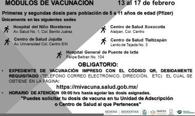 Llevarán vacuna anticovid para niños a las escuelas