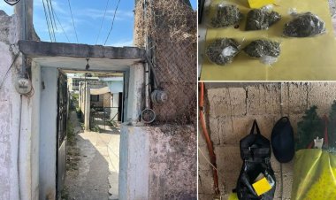 Aseguró Fiscalía Sur droga durante cateo en Zacatepec