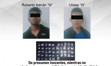 En Jojutla, sorprendieron a éstos con auto robado y supuesta droga