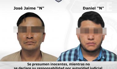 Prisión preventiva contra dos hombres, presuntos narcomenudistas de Temixco