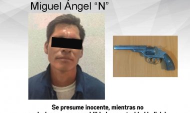 Cayó el treintañero Miguel Ángel, de Jiutepec, por traer un arma prohibida