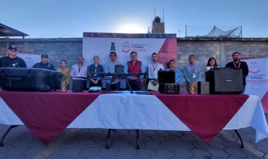 Gestiona el alcalde Rafael Reyes dron para seguridad de Jiutepec