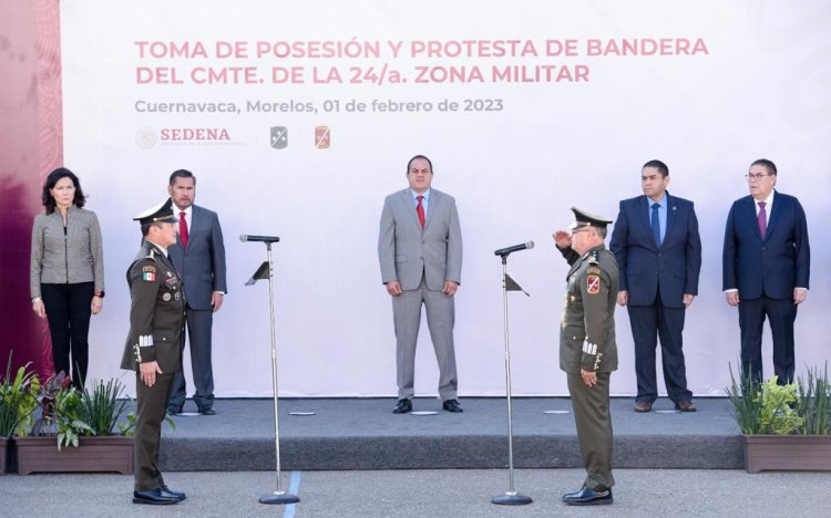 Cuauhtémoc Blanco, presente en toma de posesión de nuevo titular de 24 zona militar