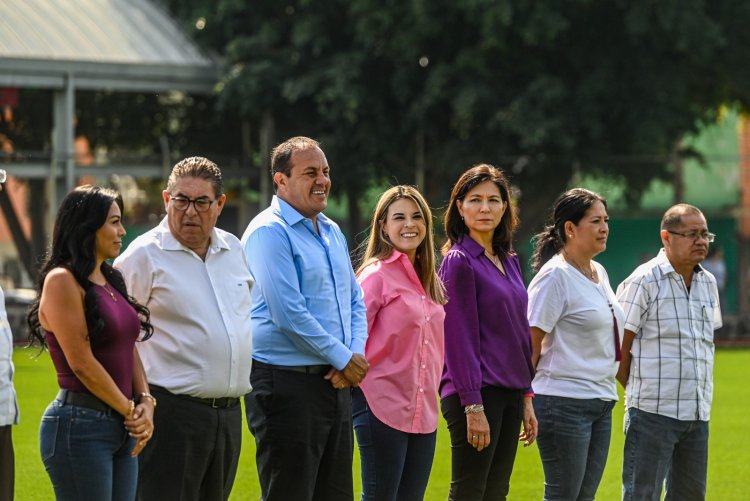 Inauguró el gobernador espacios deportivos en Jiutepec y la capital