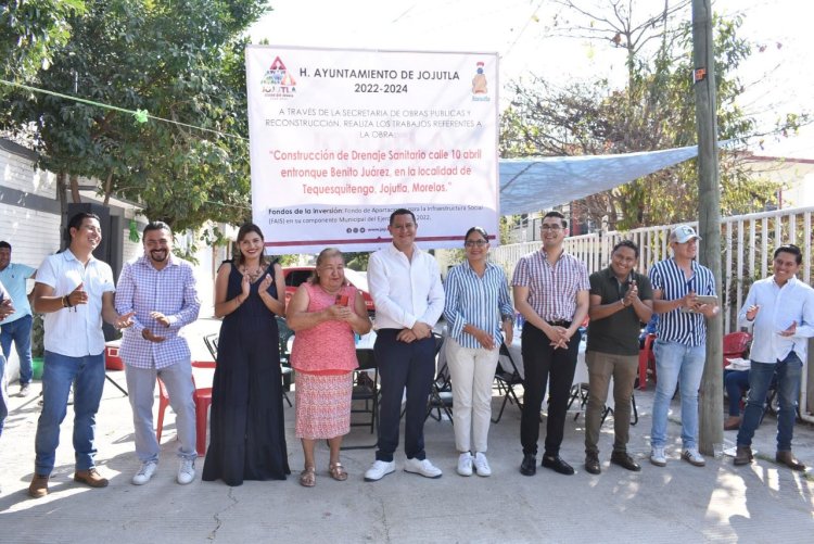 Se inauguró obra de drenaje sanitario en Tequesquitengo