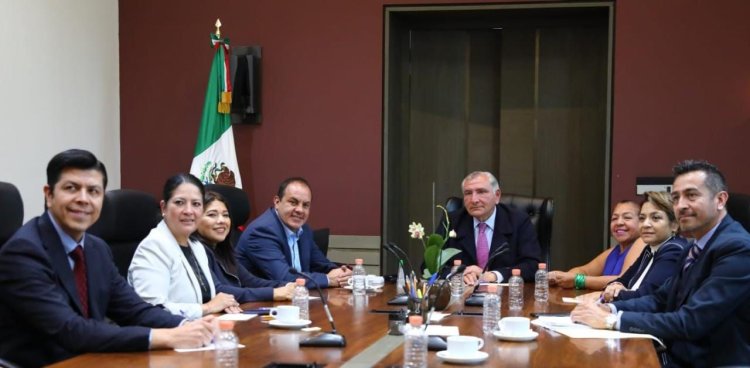 Se reúnen el gobernador y titular de  Segob por más beneficios a Morelos