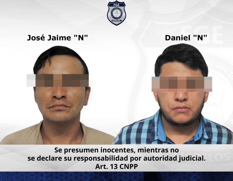 Prisión preventiva contra dos hombres, presuntos narcomenudistas de Temixco