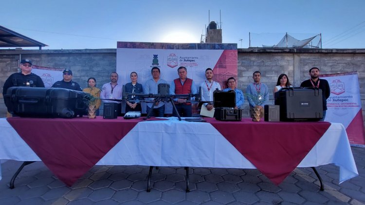 Gestiona el alcalde Rafael Reyes dron para seguridad de Jiutepec