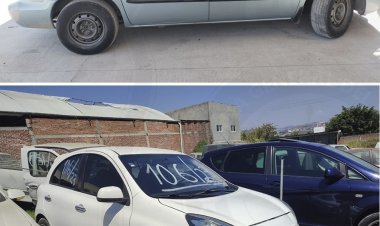 Detectaron a estos vehículos con su numeración alterada