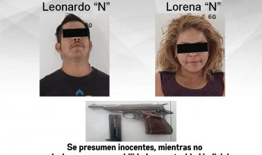 Leonardo y Lorena portaban arma y auto ilegales, acusan