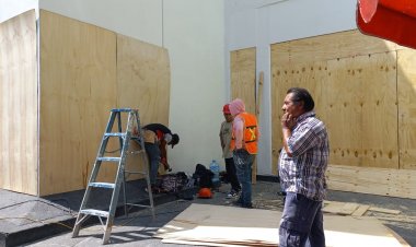 Se preparan negocios en el Centro de Cuernavaca para marcha