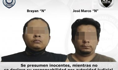 Vincula la Fiscalía del Oriente a dos masculinos por robo a casa habitación