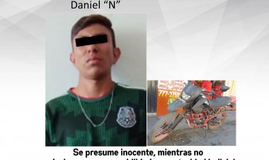 En Jiutepec, un varón al parecer traía mariguana y motocicleta irregular