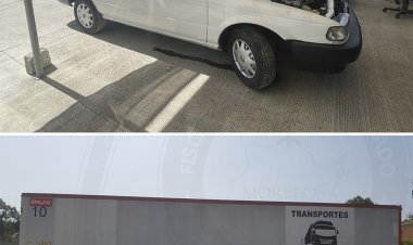 Asegura Agencia de Investigación, vehículos remarcados; un compacto y tipo caja seca