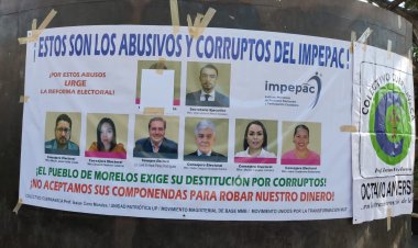 Protestan ciudadanos contra el abuso de poder, en el que incurrieron consejeros del Impepac