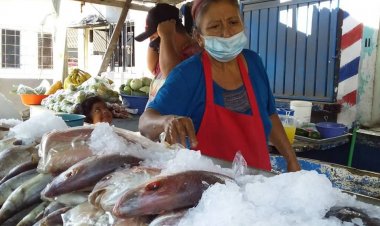 Se redujeron hasta en 50% las  ventas de pescado y marisco