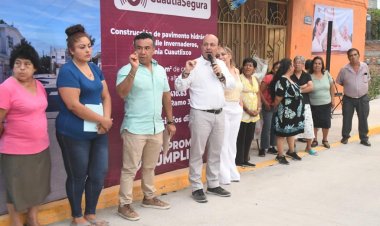 Regresa y cumple Rodrigo Arredondo  con obra pública en colonias de Cuautla