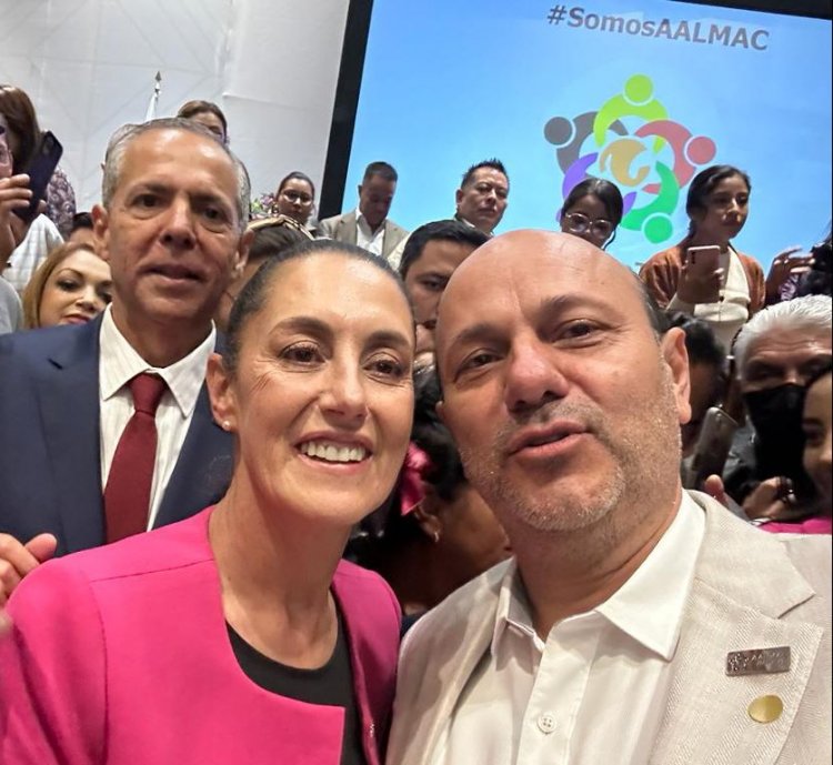 Claudia Sheinbaum, tomó protesta Rodrigo Arredondo como vicepresidente de la AALMAC