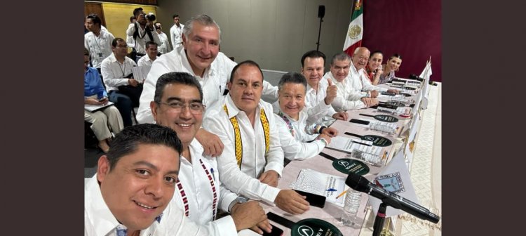 Participa el gobernador de Morelos, Cuauhtémoc Banco Bravo en el Consejo Nacional de Seguridad