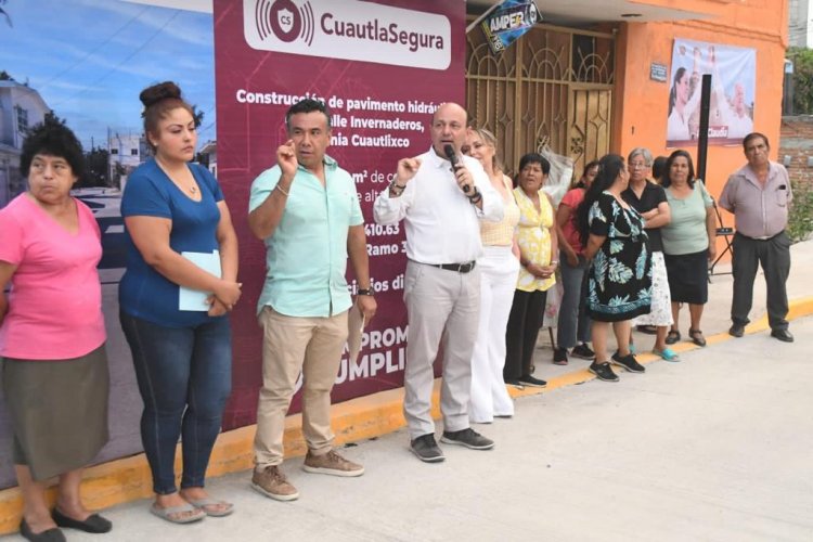 Regresa y cumple Rodrigo Arredondo  con obra pública en colonias de Cuautla