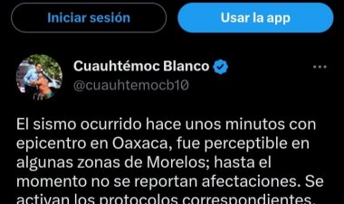 Confirma el gobernador que no hay daños en Morelos tras sismo