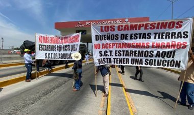 Si no les paga la SICT, ejidatarios cerrarán La Pera-Cuautla el jueves Santo, amagan