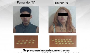 Esta pareja de Cuernavaca fue detenida acusada de delitos en contra de la salud