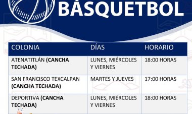 En Jiutepec, se ofrecen clases de básquetbol de forma gratuita
