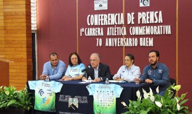 Anunció el rector Gustavo Urquiza  carrera por 70 aniversario de la UAEM