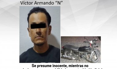 Se paseaba en Temixco sobre un automotor que resultó ser robado