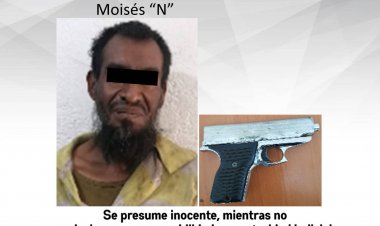 Muy ¨gallito¨, amenazaba con un arma en vía pública a la gente; fue detenido