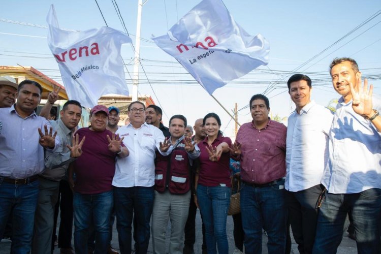 Acude Víctor Mercado a la toma de protesta de Comités Sectoriales de Morena en Temixco