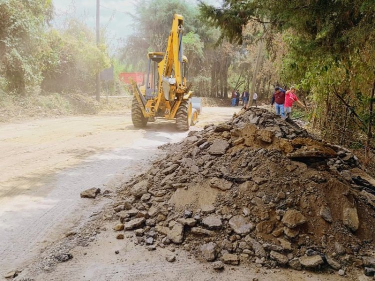 Arrancó la rehabilitación de carretera Hueyapan–Tetela