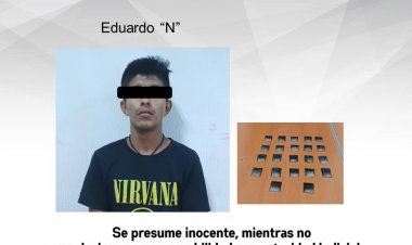 Nervios lo delataron y le descubrieron droga en Temixco, a decir de la Policía