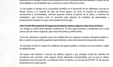 ¨Esperanzador¨ informe de OMS: Comité de Emergencia Sanitaria de Cuernavaca
