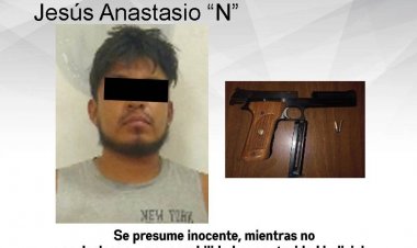Sin contar con permiso, traía un arma prohibida en Yautepec; ya quedó preso