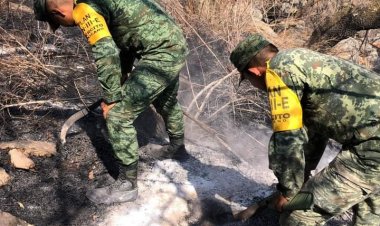 Se logró contener el incendio en el cerro del Chumil