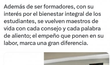 Una felicitación extendió el gobernador a los maestros este lunes 15