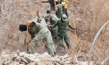 Fue un ritual el que inició el  fuego en el cerro del Chumil