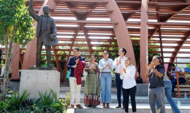 Escultura del prócer independentista, Juan Antonio Tlaxcoapan, inaugurada en Jojutla