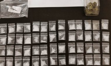 En Jojutla, decomisaron 65 dosis de cristal y frasco con cannabis