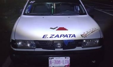 En Tlayacapan, pudieron recuperar un taxi robado
