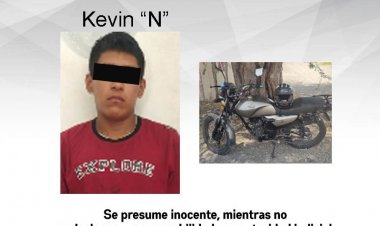 Lo detuvieron en Cuautla con un moto de procedencia ilícita