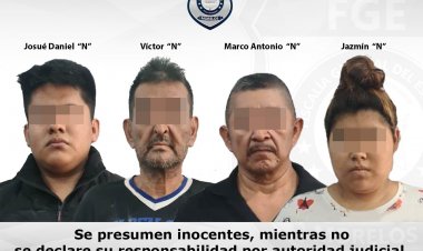 Caen 2 mujeres y 7 hombres con armas de fuego y droga