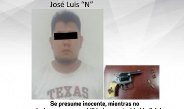 Traía un revólver sin permiso en P. de Ixtla y quedó detenido
