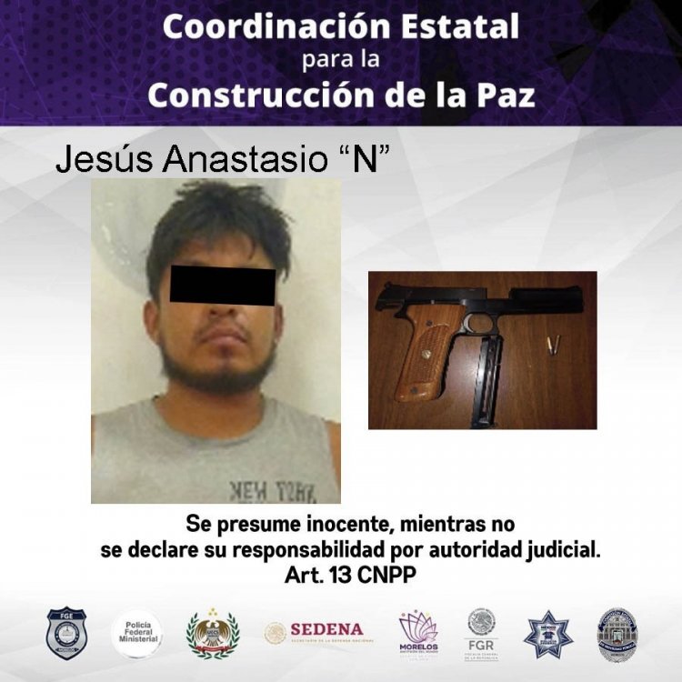 Sin contar con permiso, traía un arma prohibida en Yautepec; ya quedó preso