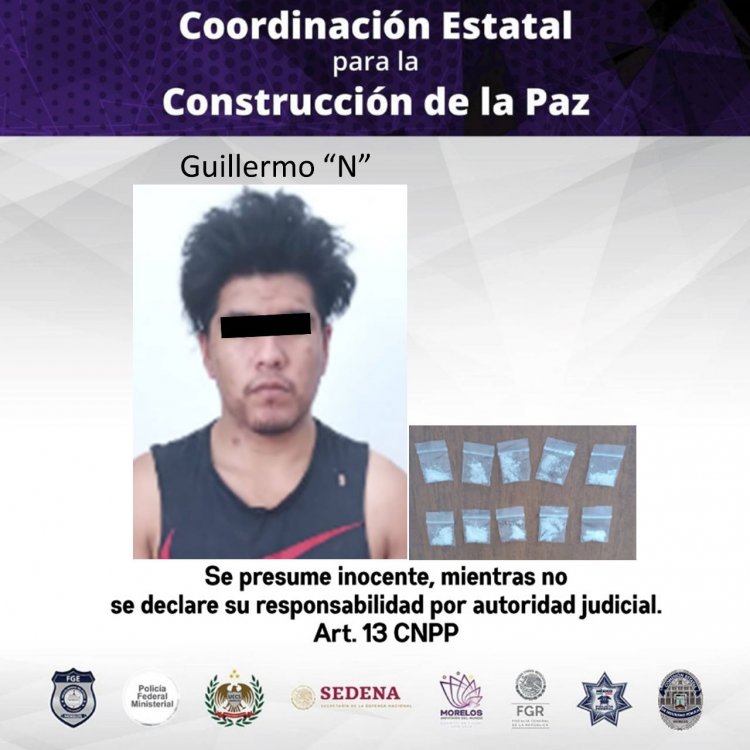Por traer presunta droga, cayeron 3 jóvenes en Cuautla y Jiutepec