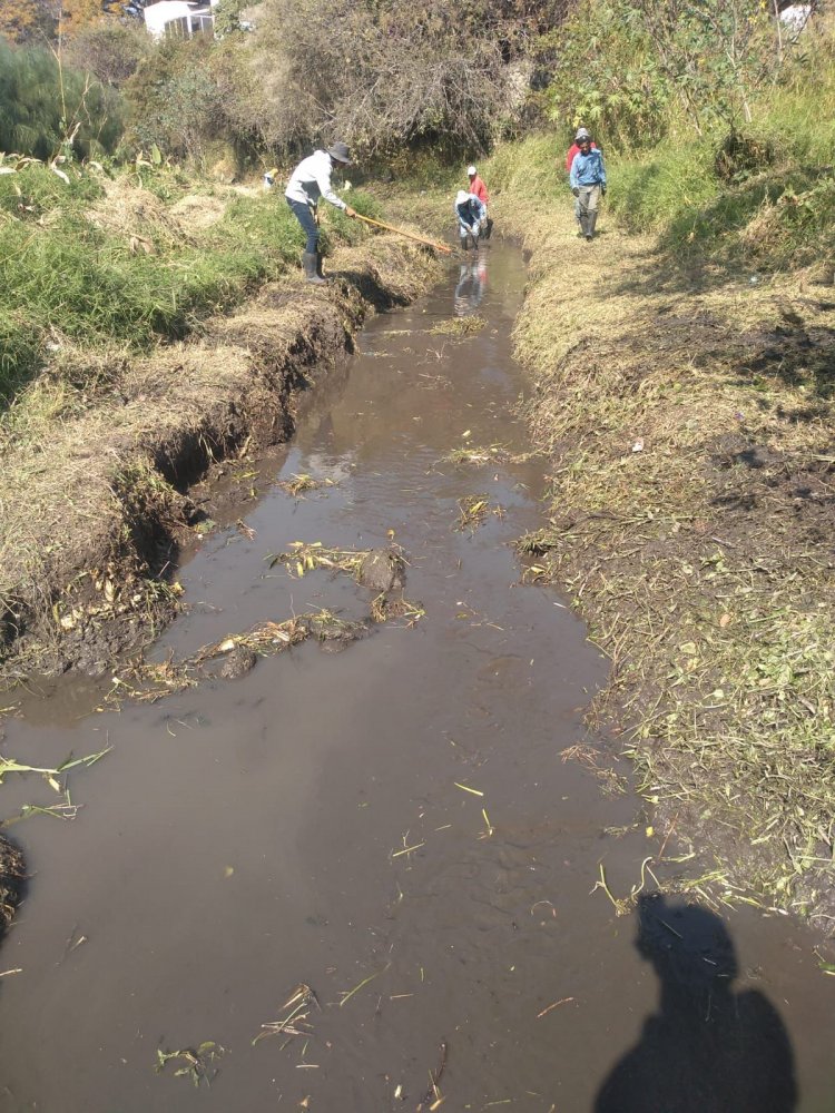 En Jiutepec, se limpian las barrancas y alcantarillas para evitar inundaciones
